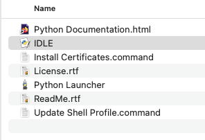 Python files once it is downloaded from Python.org