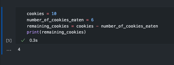 Declaring and assigning variables in python